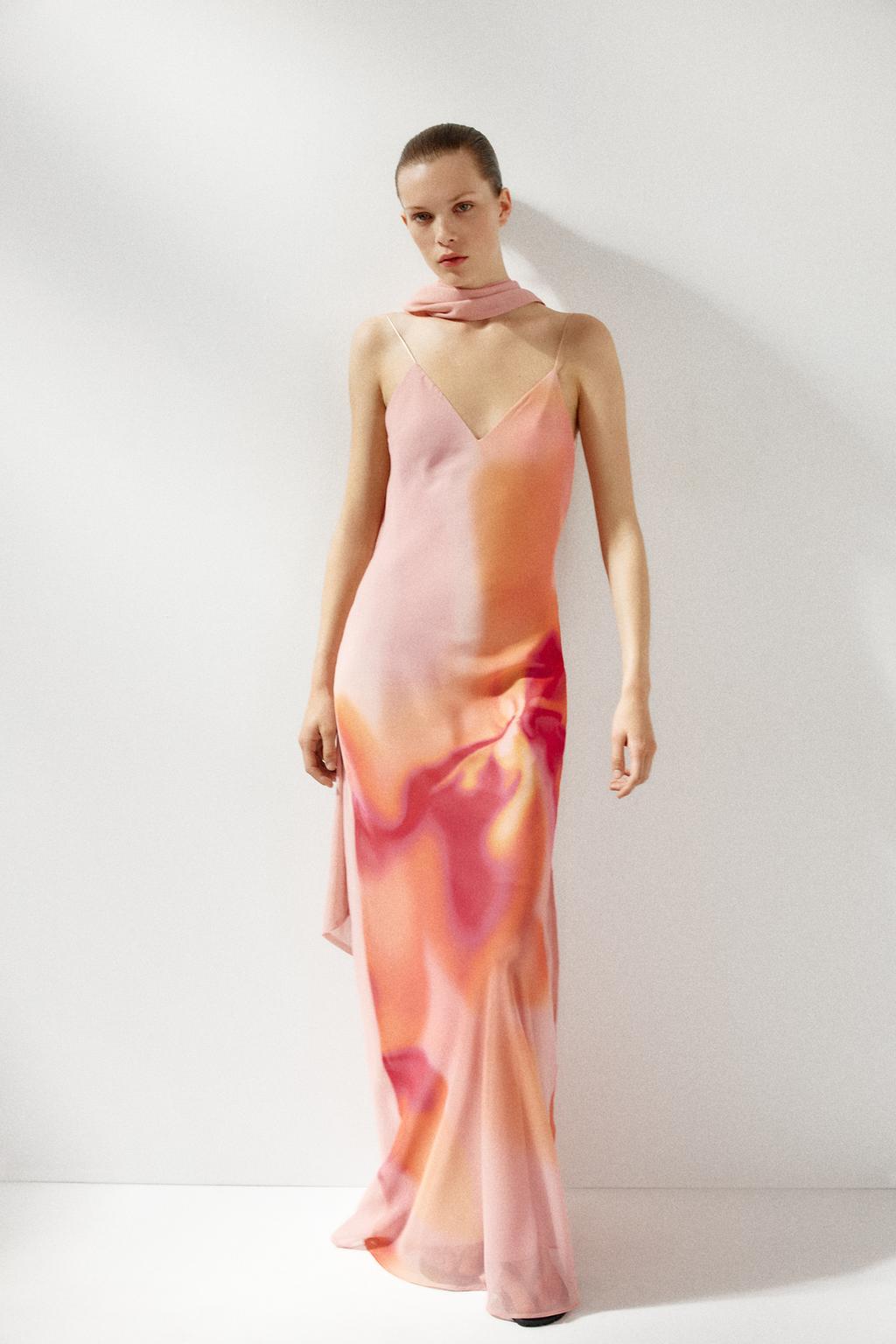ROSALÍA - VESTIDO LARGO CON FOULARD