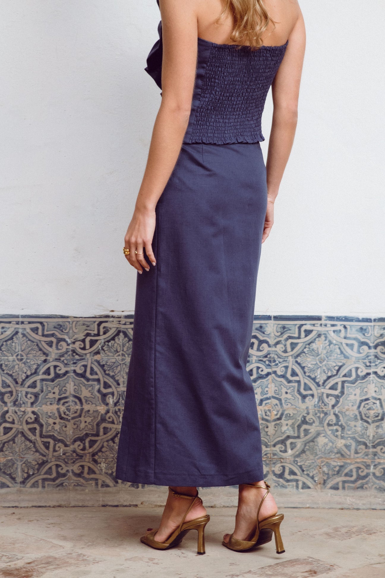 BEATRIZ - CONJUNTO TOP Y FALDA