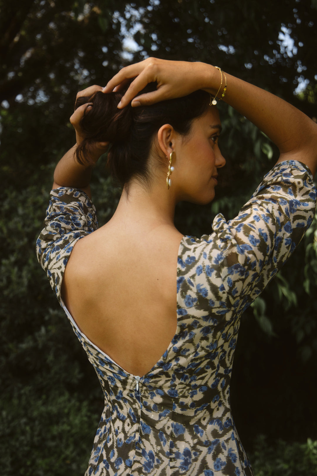 MARGARITA - VESTIDO ESTAMPADO CON ESCOTE CUADRADO