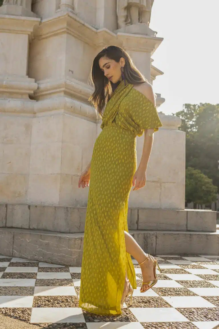 MILAGROS - VESTIDO CON ESCOTE CRUZADO