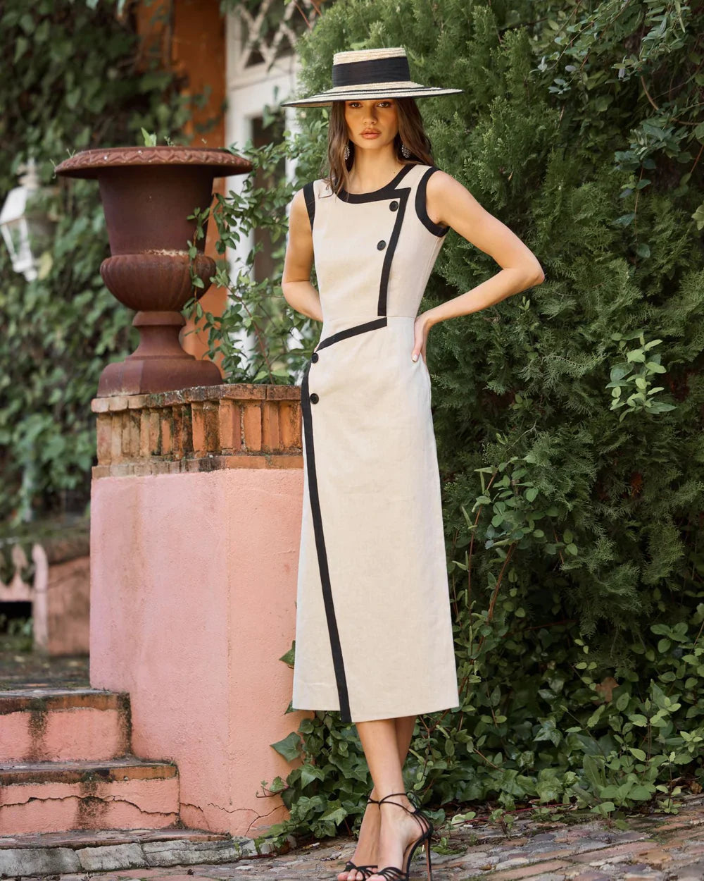 ROCIO - VESTIDO MIDI SIN MANGAS