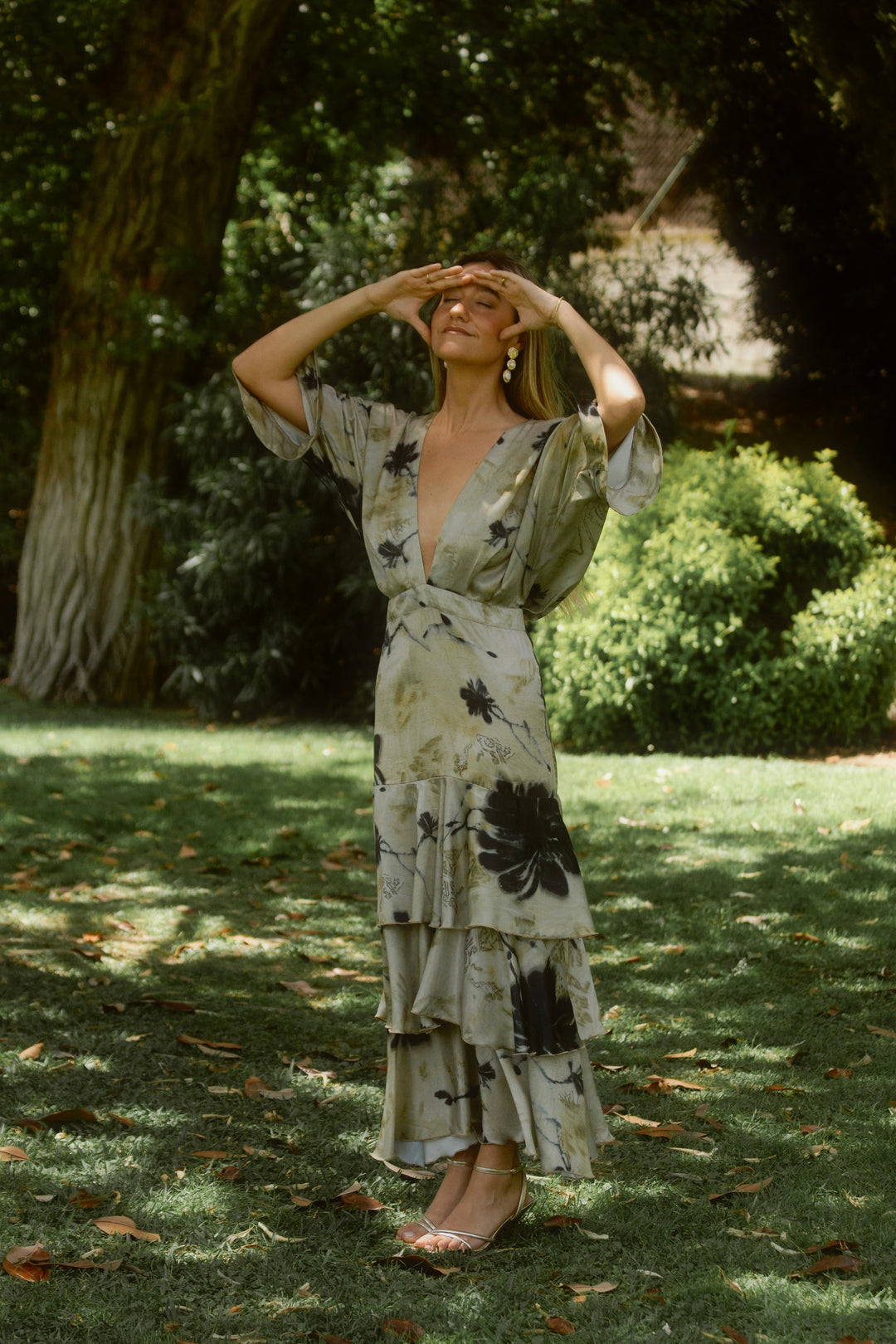ROSARIO - VESTIDO ESTAMPADO CON ESCOTE EN V