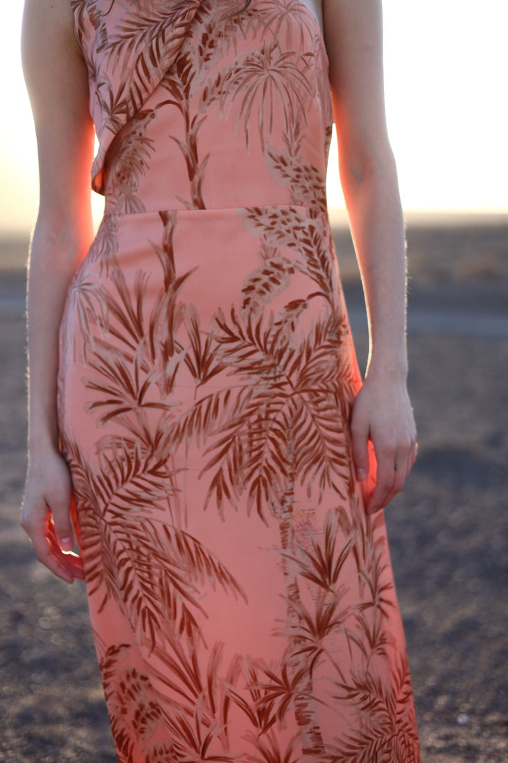 BRAULIA - VESTIDO MIDI CON ESTAMPADO