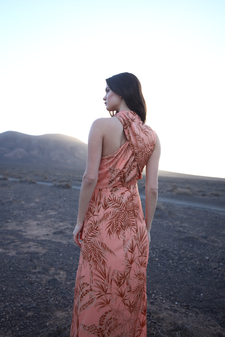 BRAULIA - VESTIDO MIDI CON ESTAMPADO