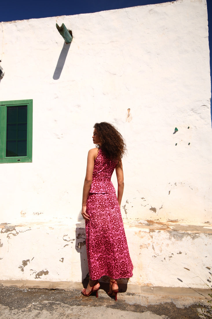 ISABEL - VESTIDO LARGO ESTAMPADO