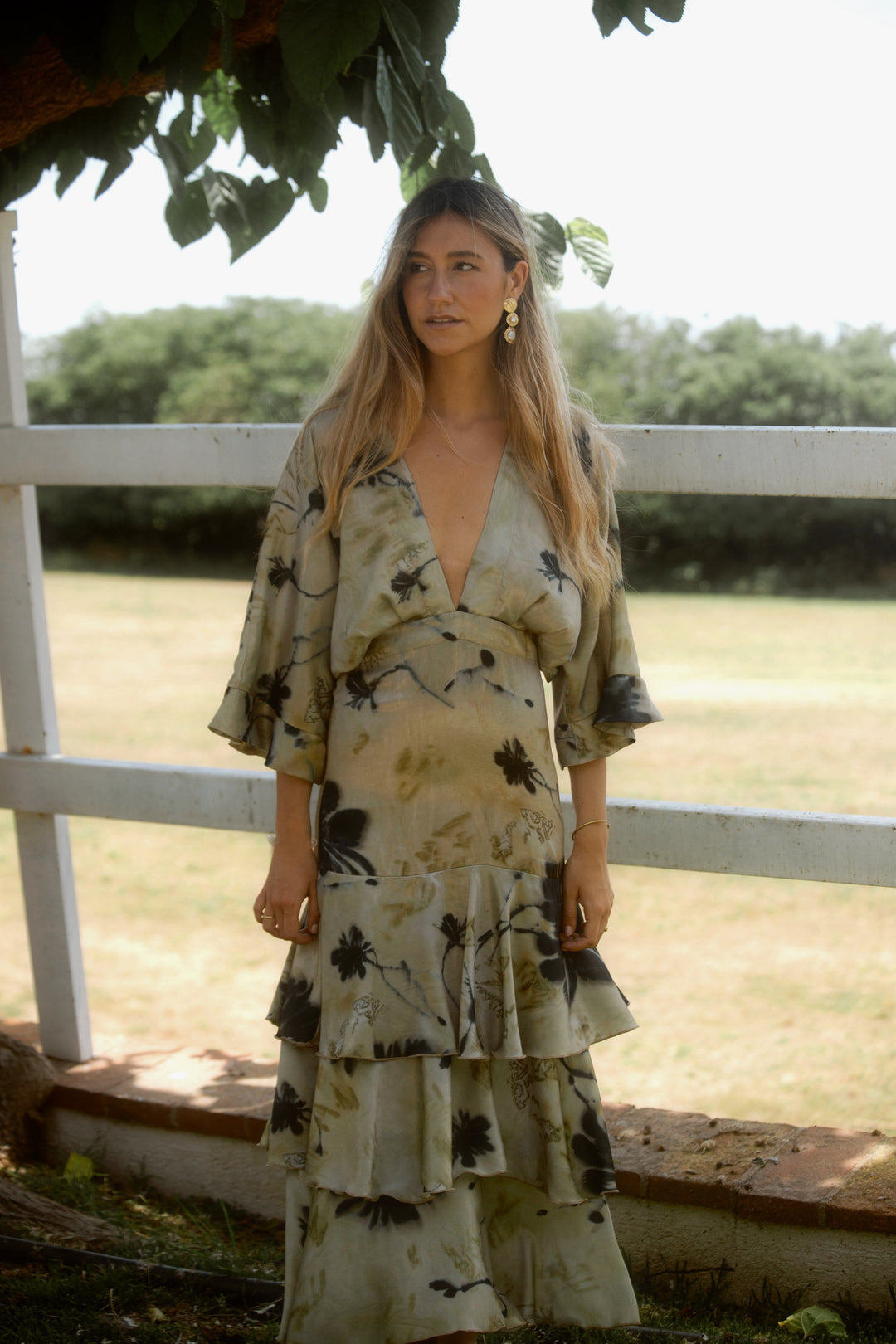 ROSARIO - VESTIDO ESTAMPADO CON ESCOTE EN V