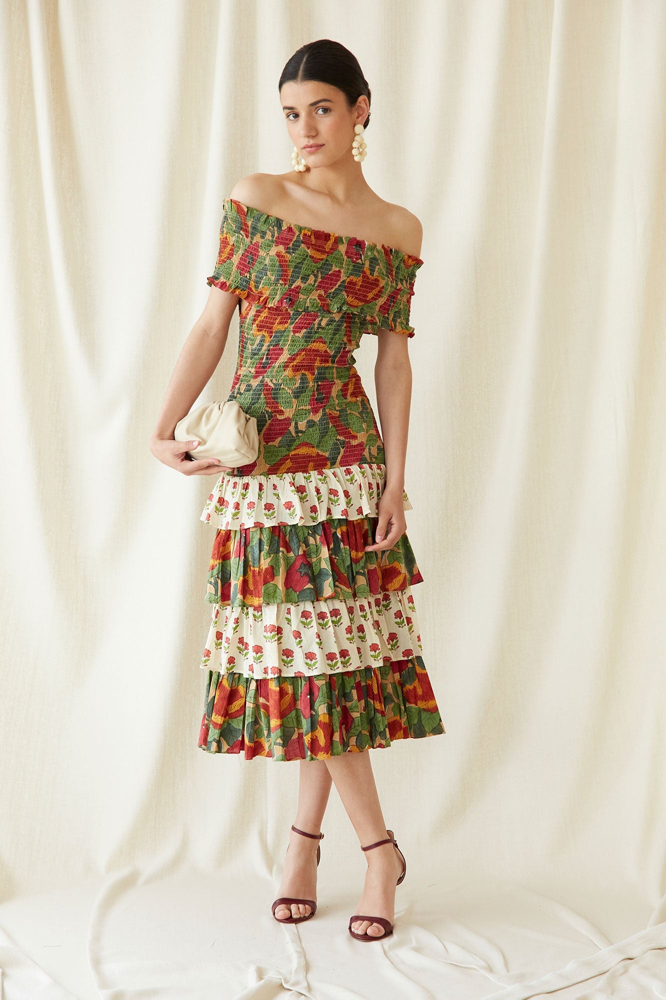 OLGA -  VESTIDO CON ESTAMPADO FLORAL