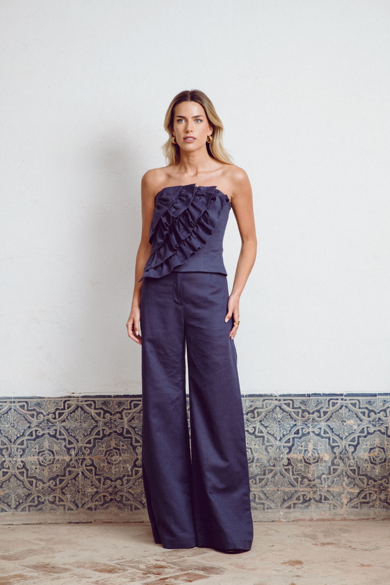 MARTA - CONJUNTO TOP Y PANTALÓN