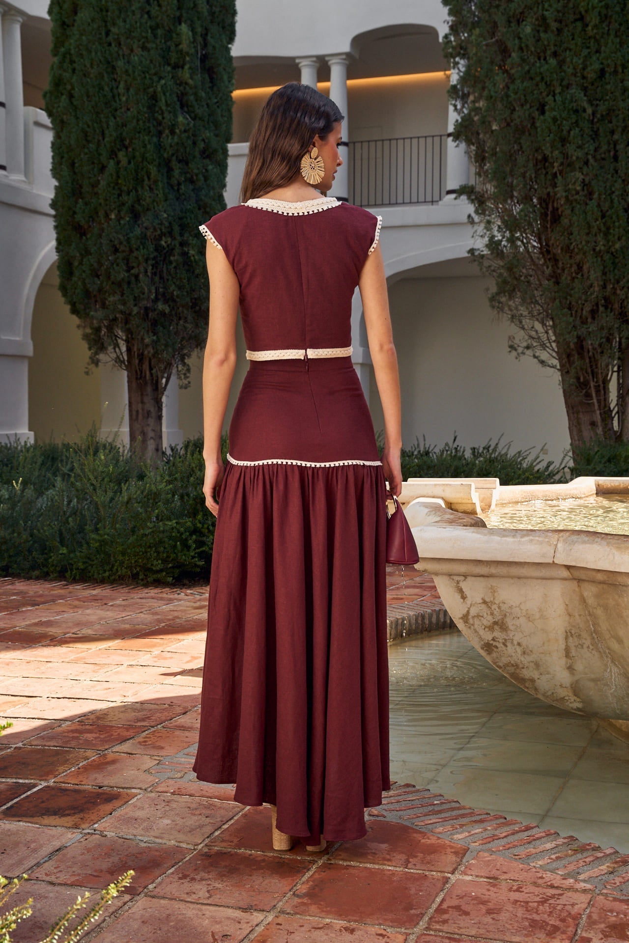 PAULA - CONJUNTO TOP Y FALDA