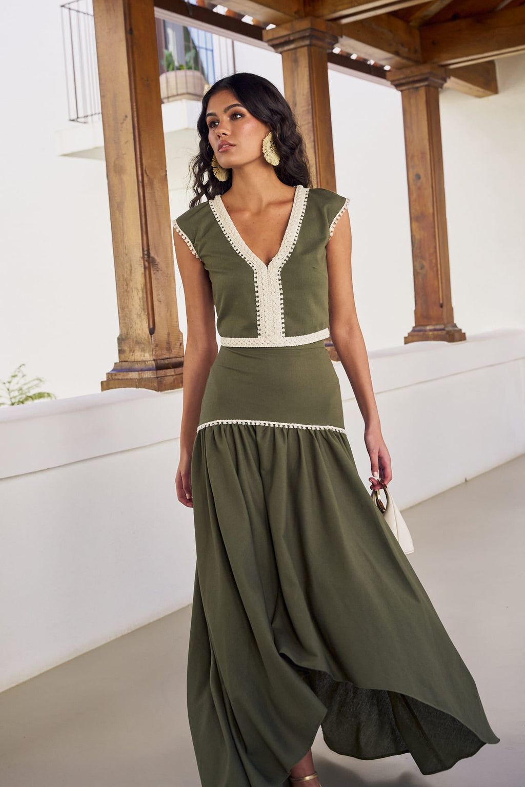 PAULA - CONJUNTO TOP Y FALDA