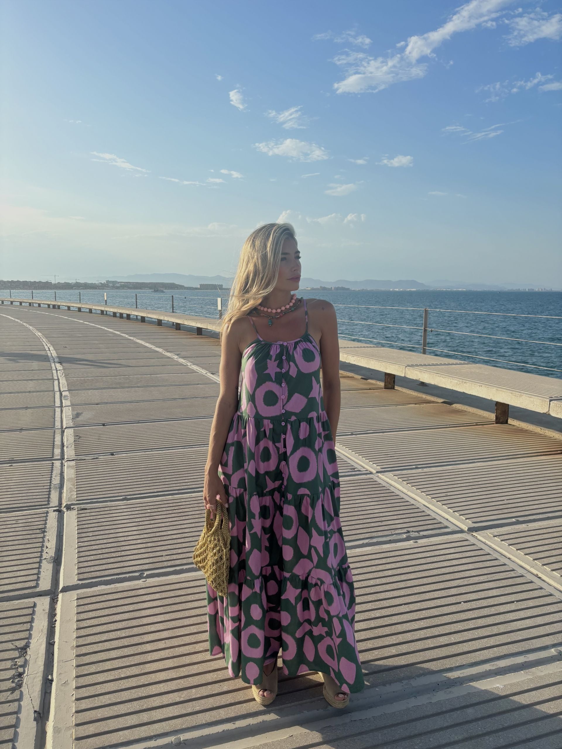 LAIA - VESTIDO ESTAMPADO DE TIRANTES