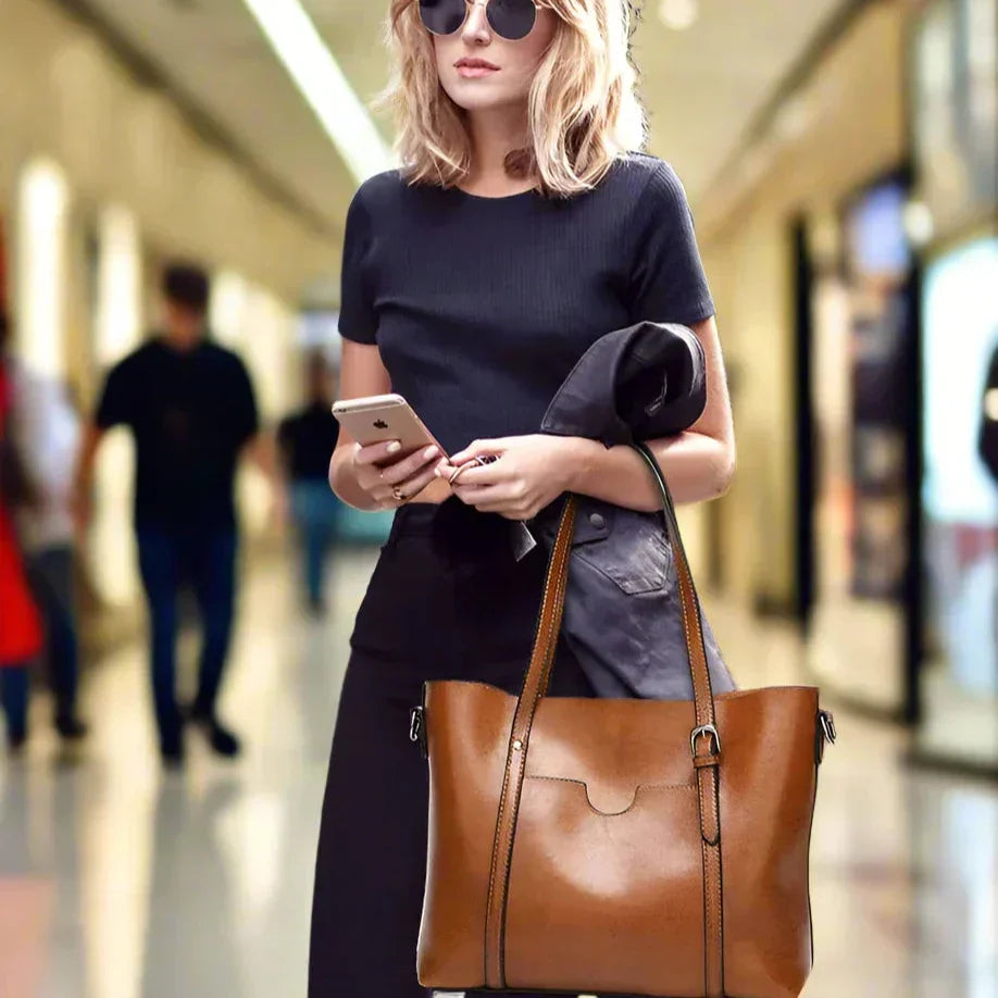 GABRIELA - BOLSO TOTE DE CUERO