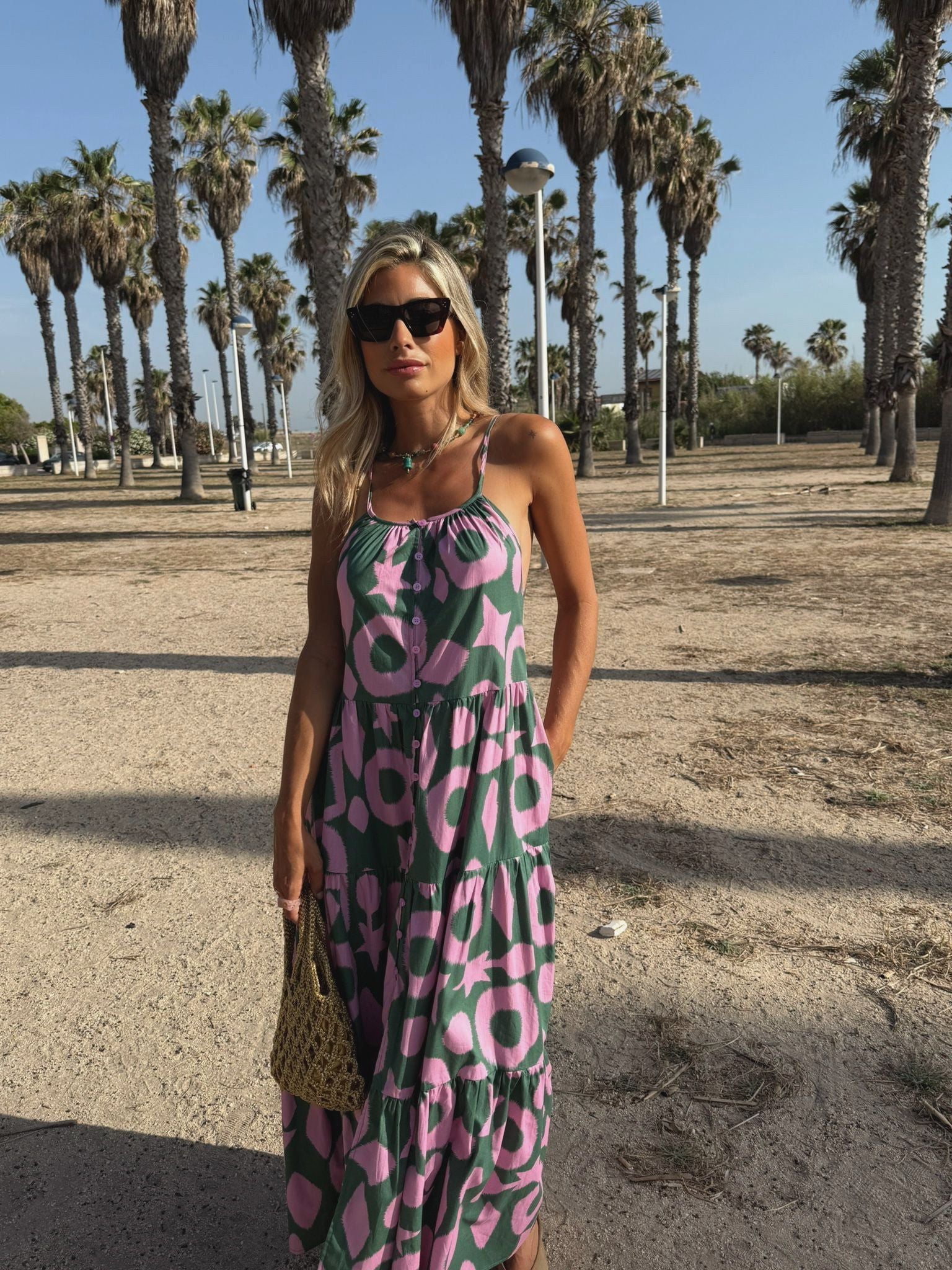 LAIA - VESTIDO ESTAMPADO DE TIRANTES