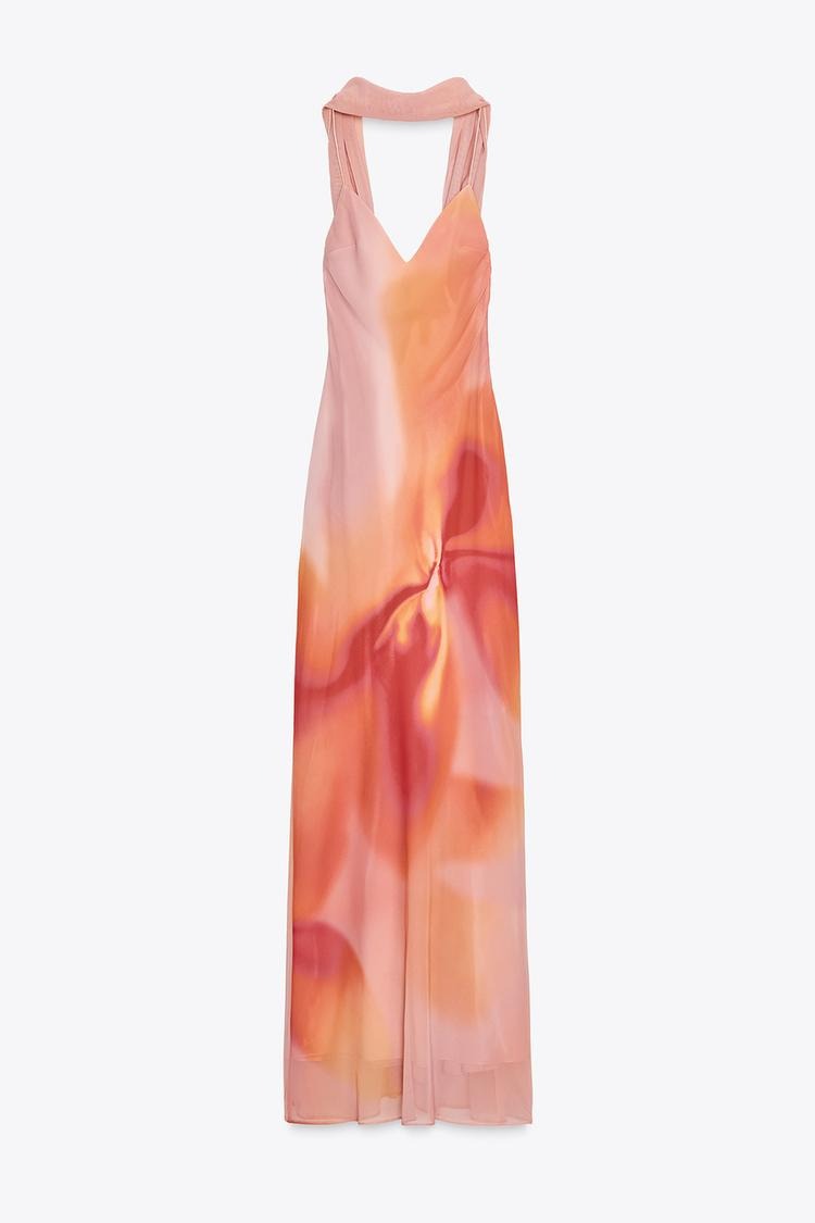 ROSALÍA - VESTIDO LARGO CON FOULARD