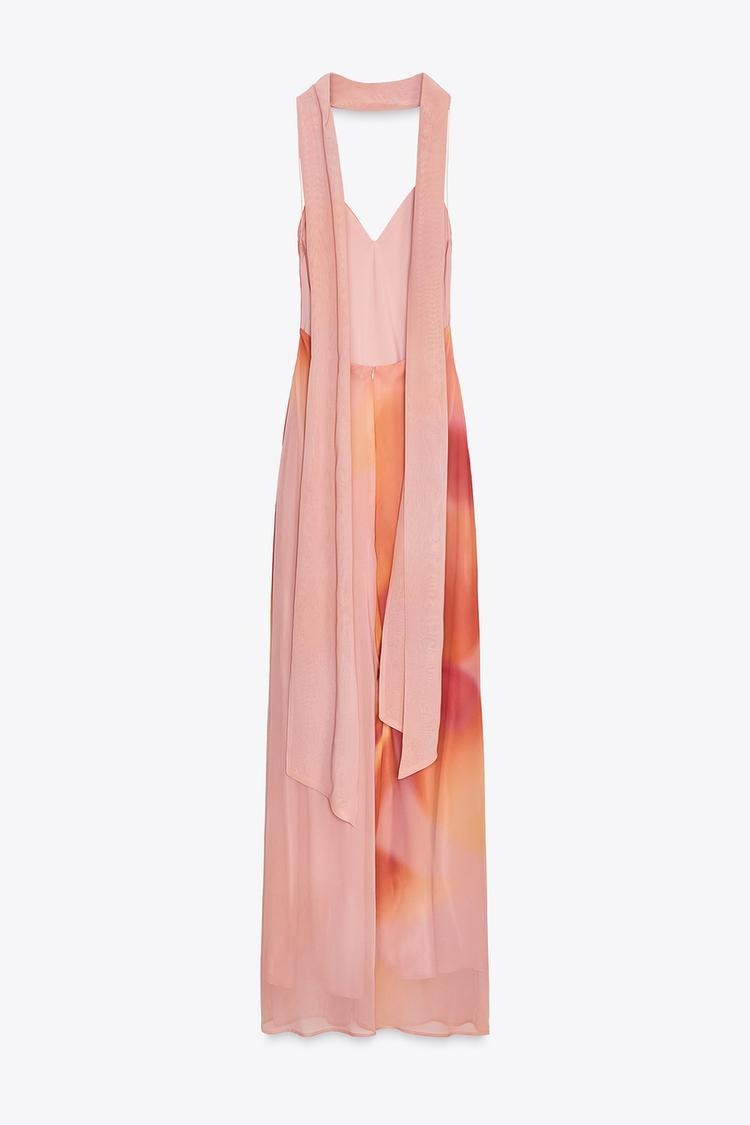 ROSALÍA - VESTIDO LARGO CON FOULARD