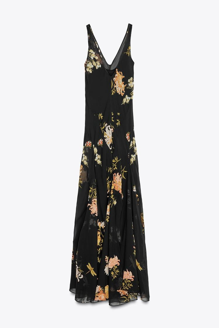 SOLEDAD - VESTIDO MIDI CON ESCOTE PICO
