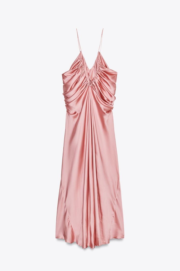 CATALINA - VESTIDO SATINADO DRAPEADO