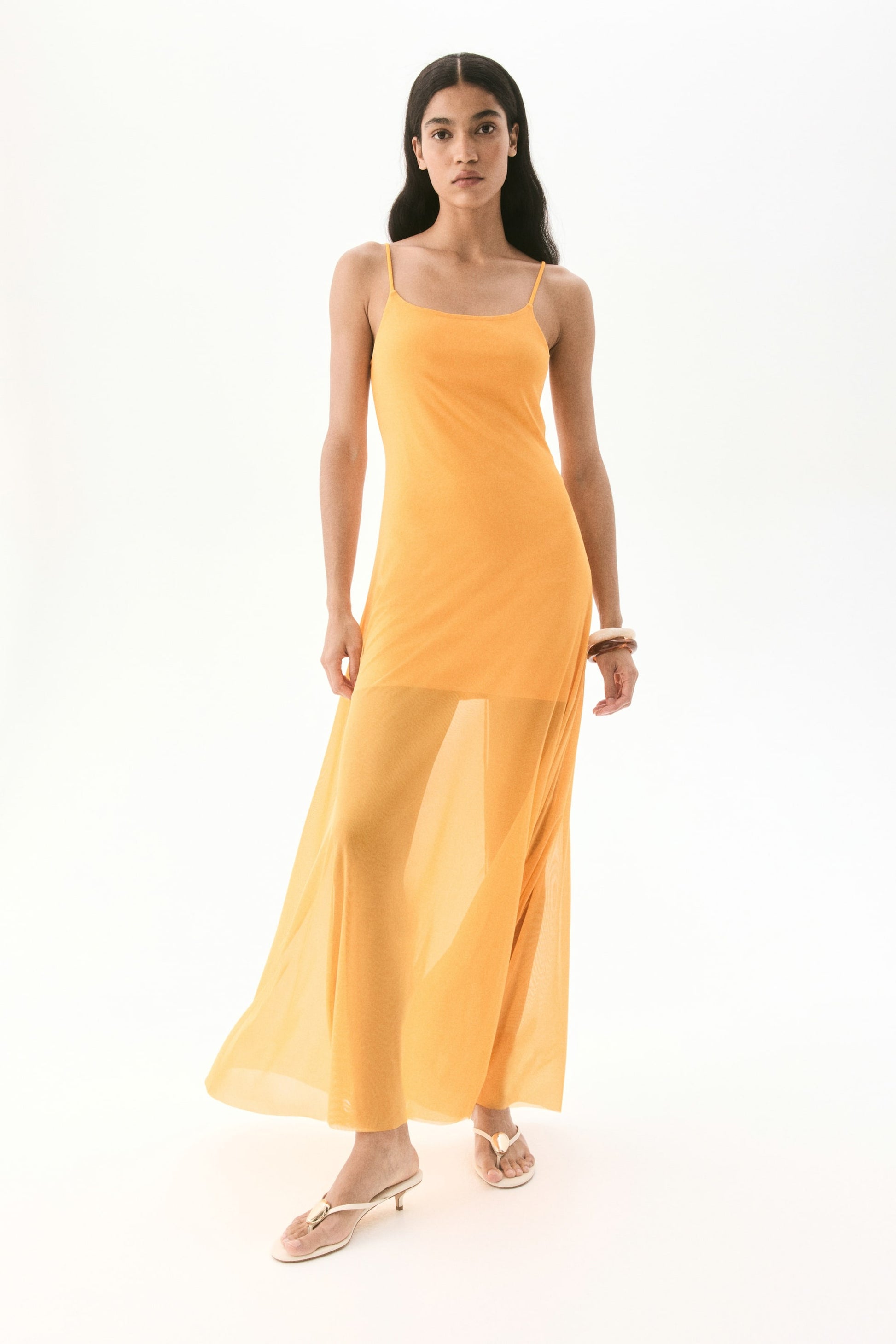 JULIANA - VESTIDO DE MALLA CON TIRANTES