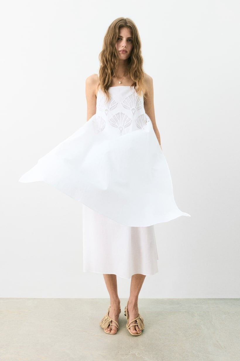 LEONOR - VESTIDO MIDI BORDADO