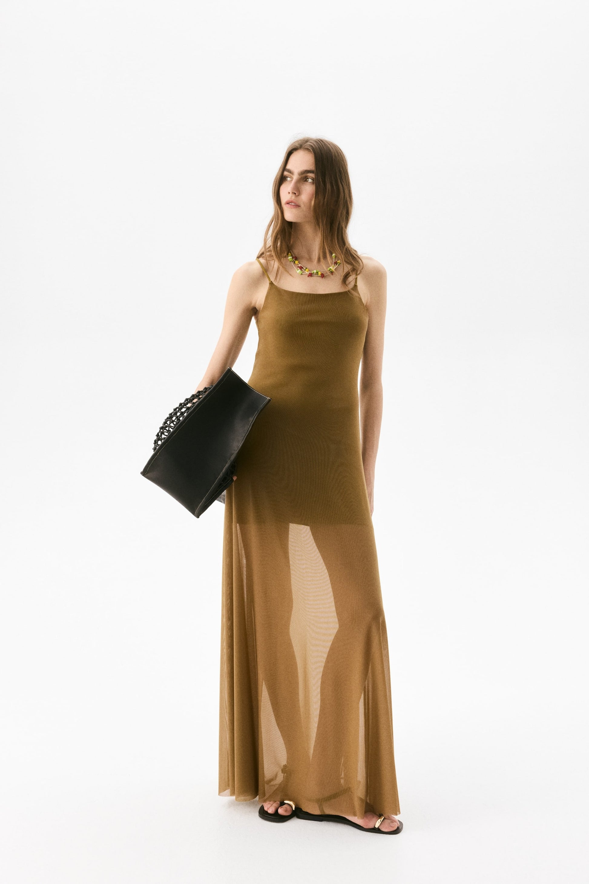 JULIANA - VESTIDO DE MALLA CON TIRANTES