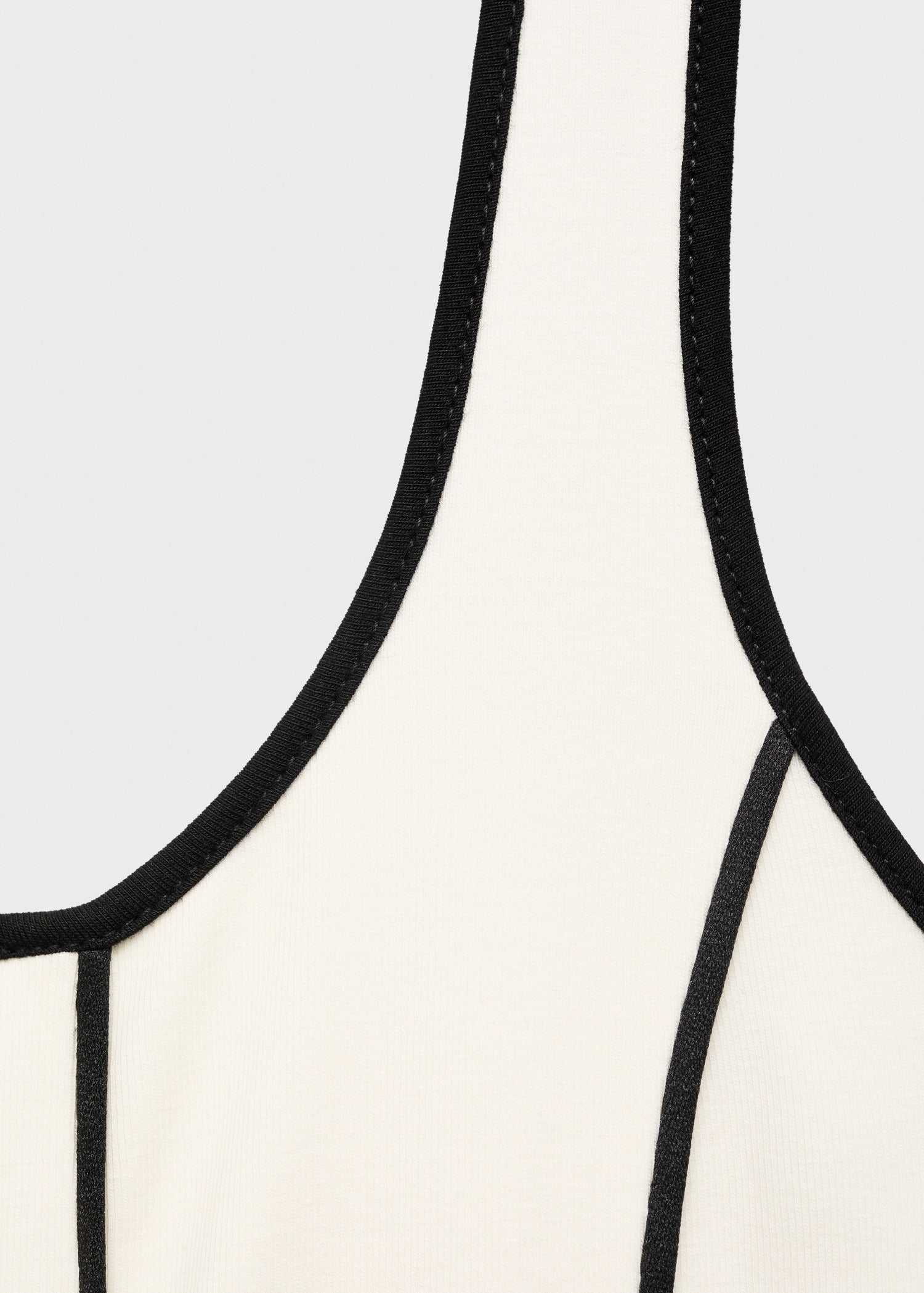 AINARA - VESTIDO MIDI BLANCO DE RAYAS